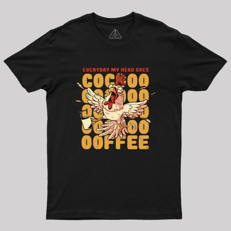 Cocoffee Funny Chicken Geek T-Shirt