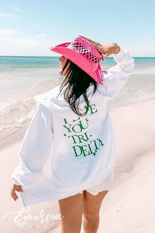 Tri Delta Spring Break Zip Up Hoodie