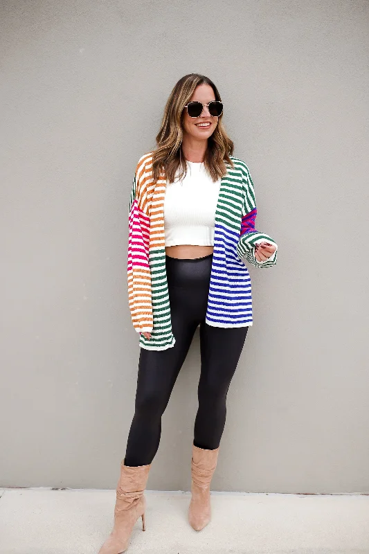 Marquee Lights Striped Cardigan