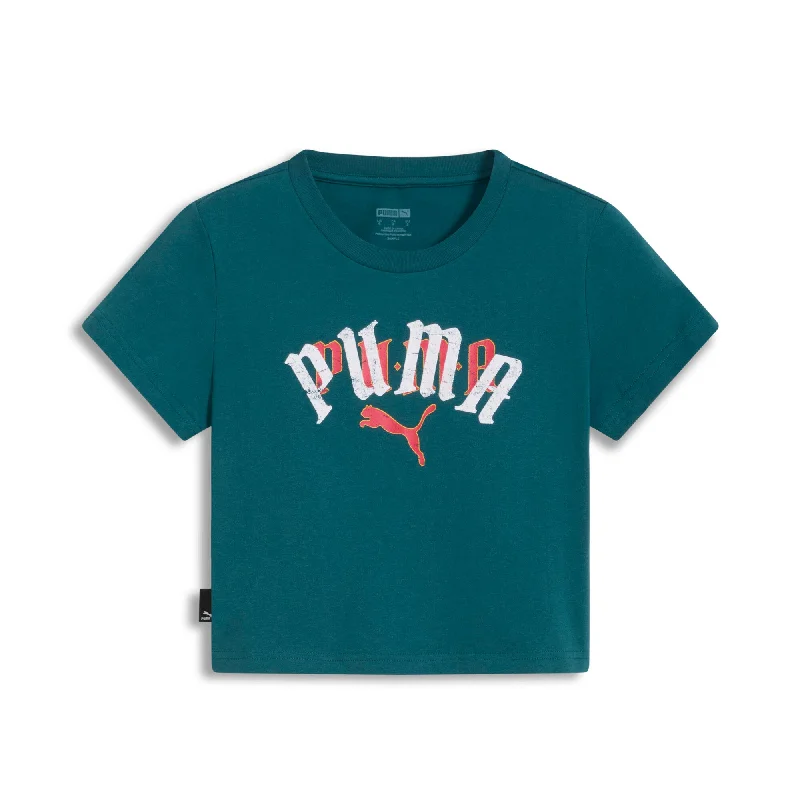 PUMA Women's CLASSICS PLAY LOUD Baby Tee