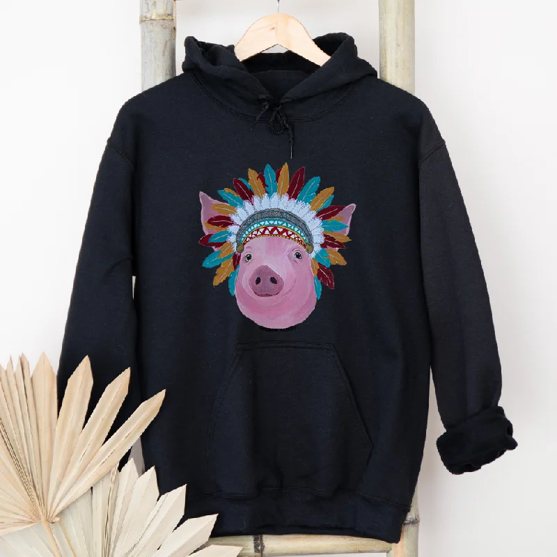 Pig Headdress Hoodie (S-3XL) Unisex - Multiple Colors!