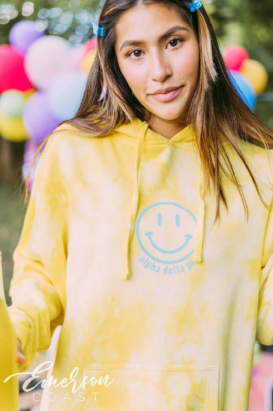 Alpha Delta Pi Smiley Face Sunny Days Hoodie