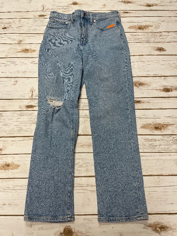 Jeans Straight By Madewell In Blue Denim, Size: 6