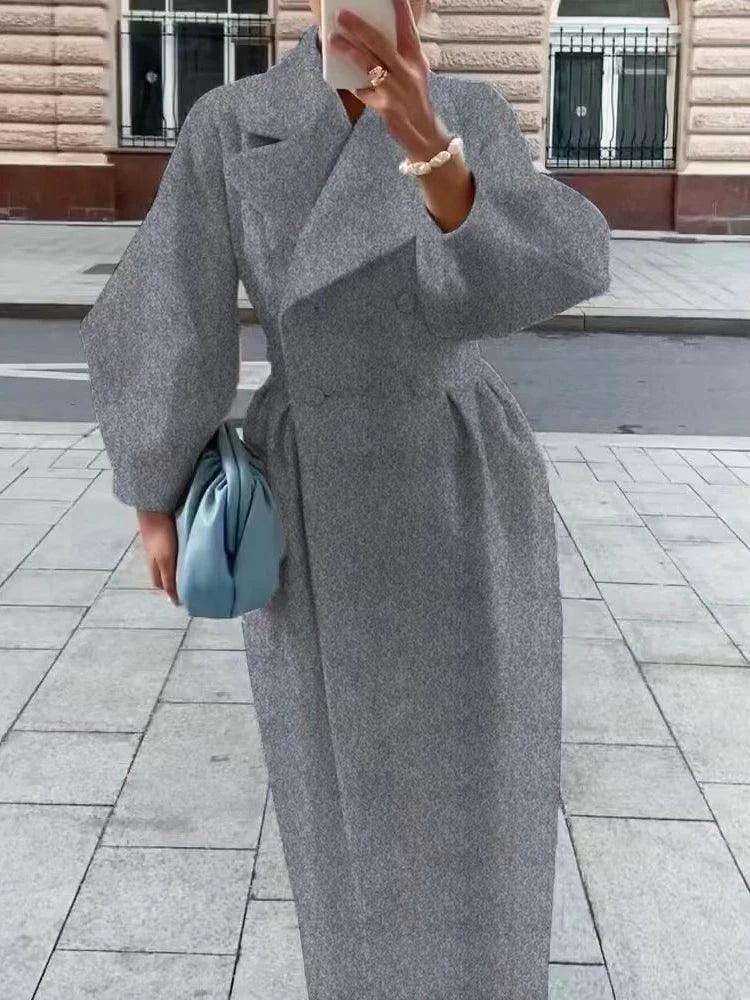 Women's Lantern Sleeve Overcoat