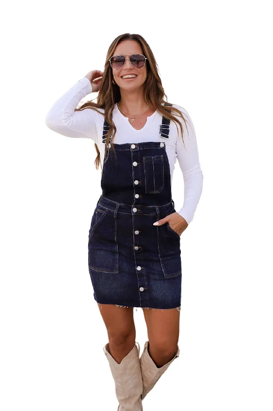 Agnes Denim Overall Dress