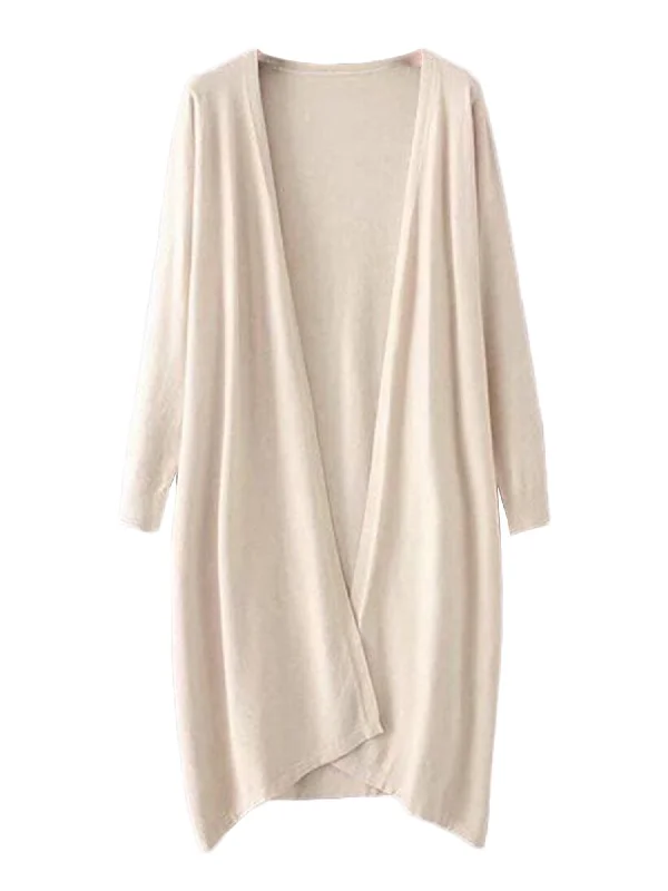 'Aiko' Basic Soft Wrap Thin Long Cardigan (3 Colors)