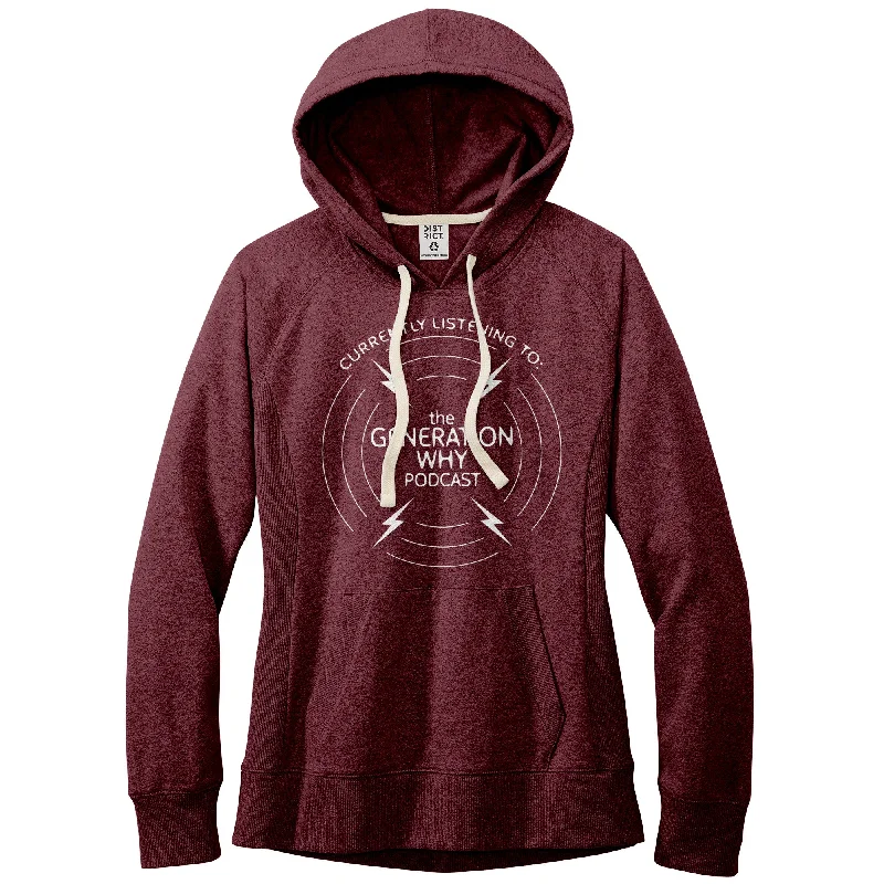 Currently Listening Women's Re-Fleece Recycled Hoodie