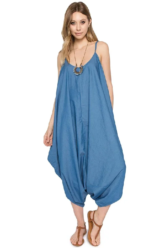 Women's Denim Genie Romper