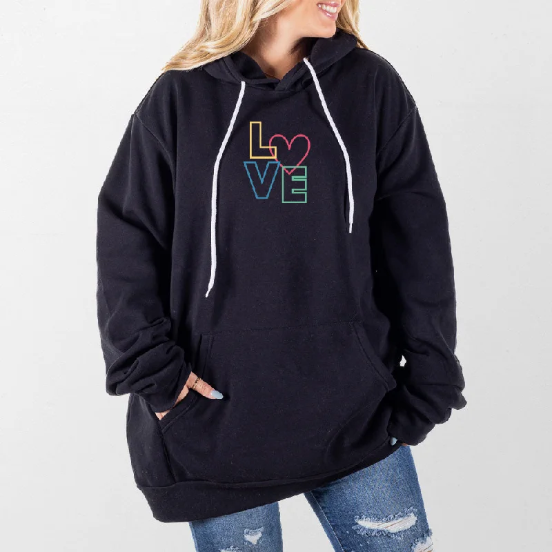 Love Outline Giant Hoodie