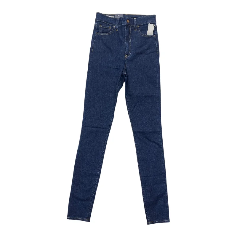 Jeans Skinny By Gap In Blue Denim, Size: 4l