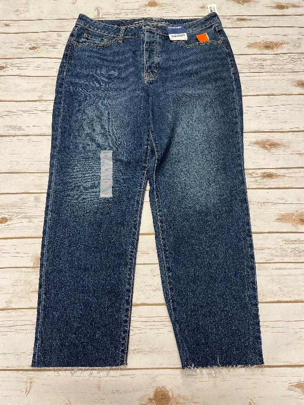 Jeans Straight By Old Navy In Blue Denim, Size: 14