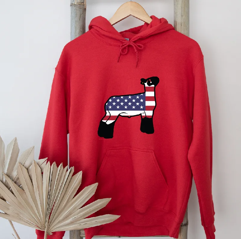 Patriotic Lamb Hoodie (S-3XL) Unisex - Multiple Colors!