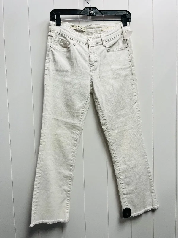 Jeans Cropped By Pilcro In White, Size: 2