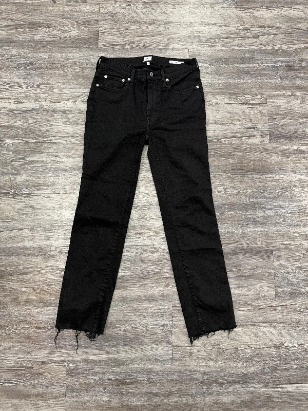 Jeans Straight By Edwin In Black Denim, Size: 4