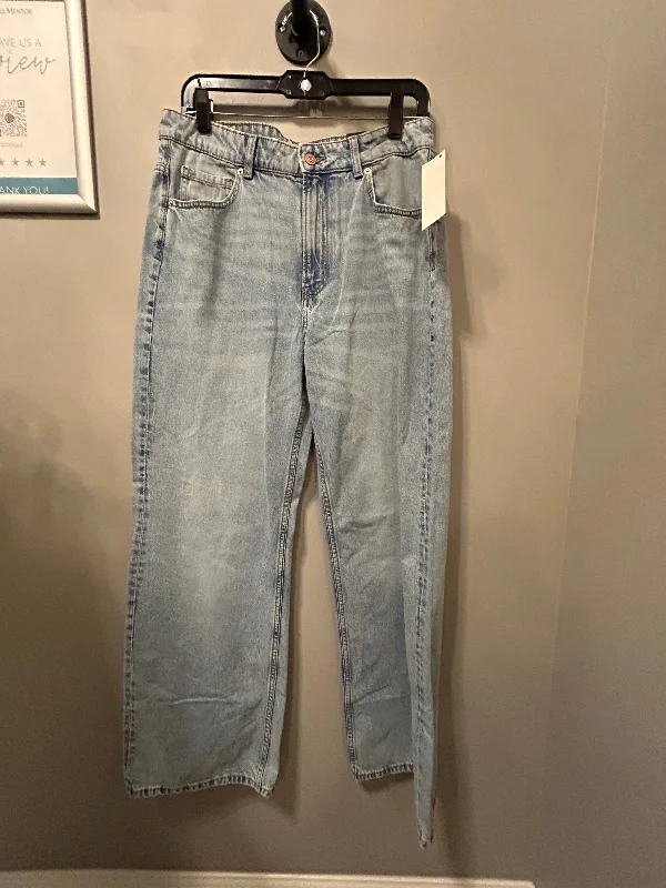 Jeans Wide Leg By Divided In Blue Denim, Size: 10