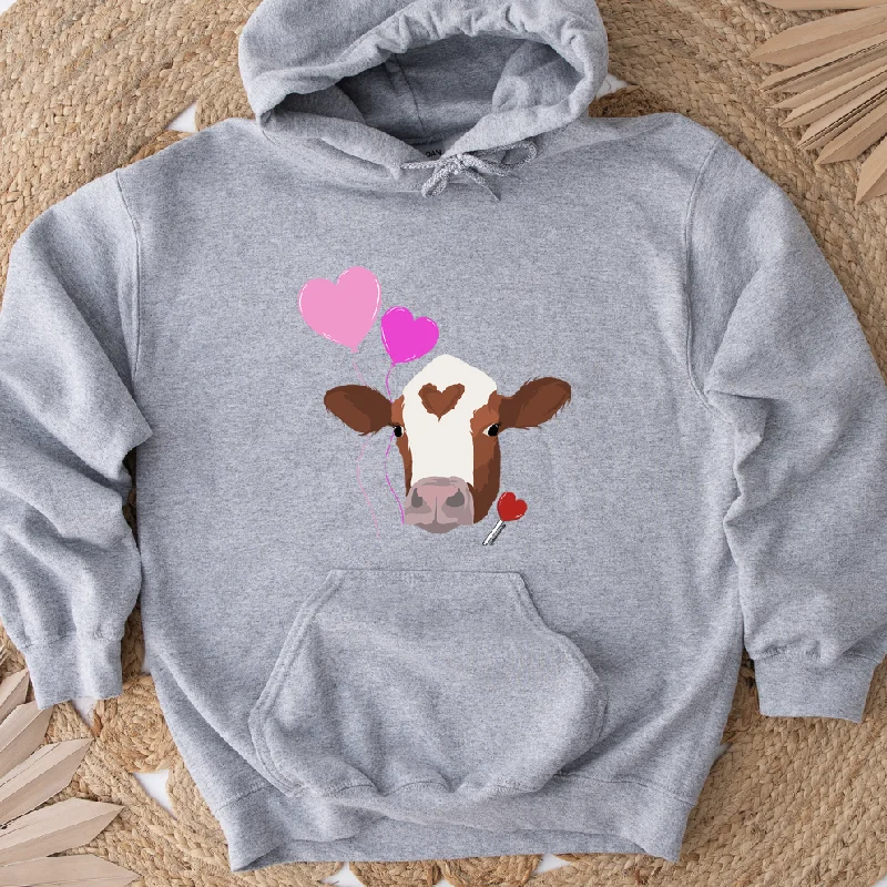 Love Struck Steer Hoodie (S-3XL) Unisex - Multiple Colors!