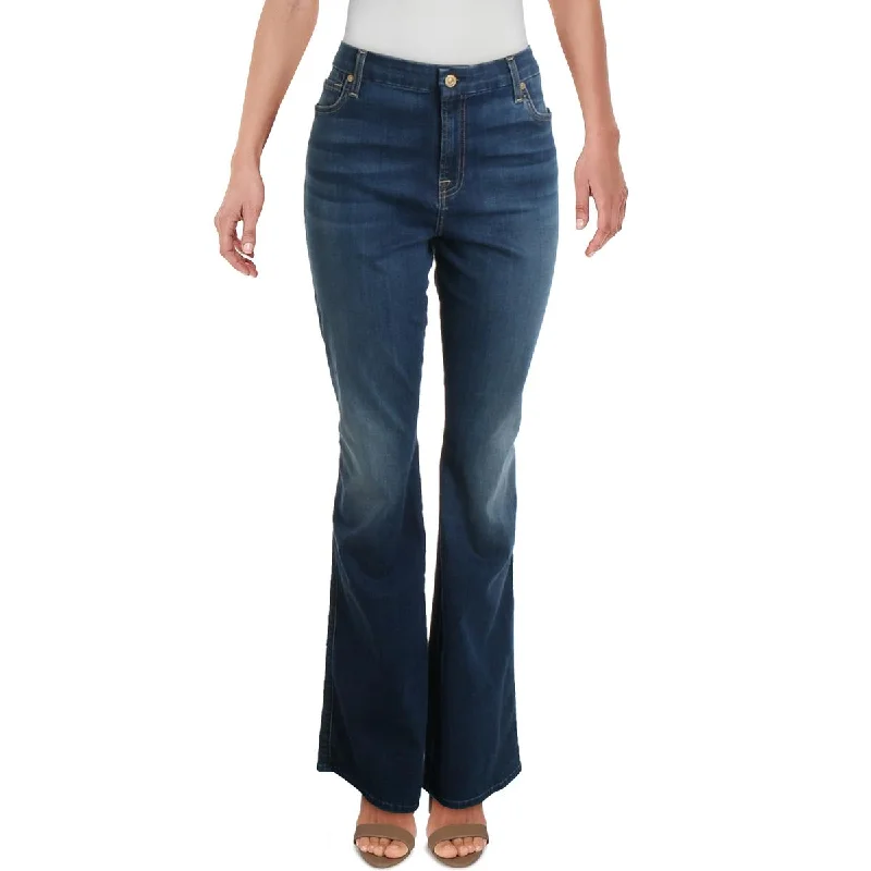 Kimmie Womens Medium Wash High Rise Bootcut Jeans