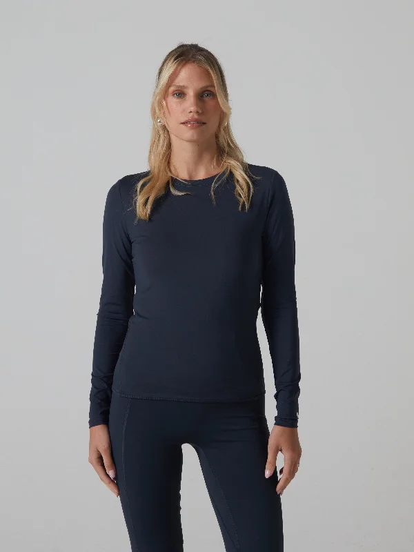 Thalia Long Sleeve Top Deep Graphite