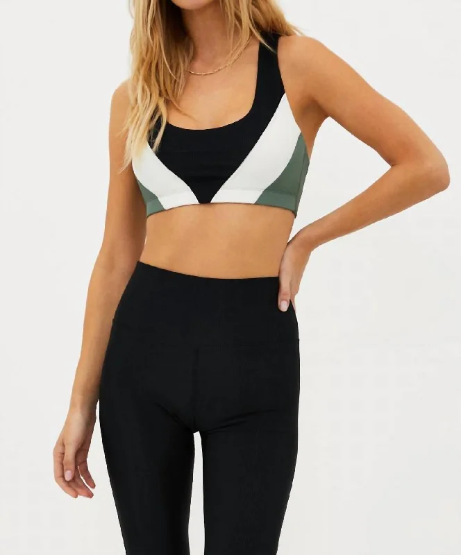 Lucia Top In Queen Palm Colorblock