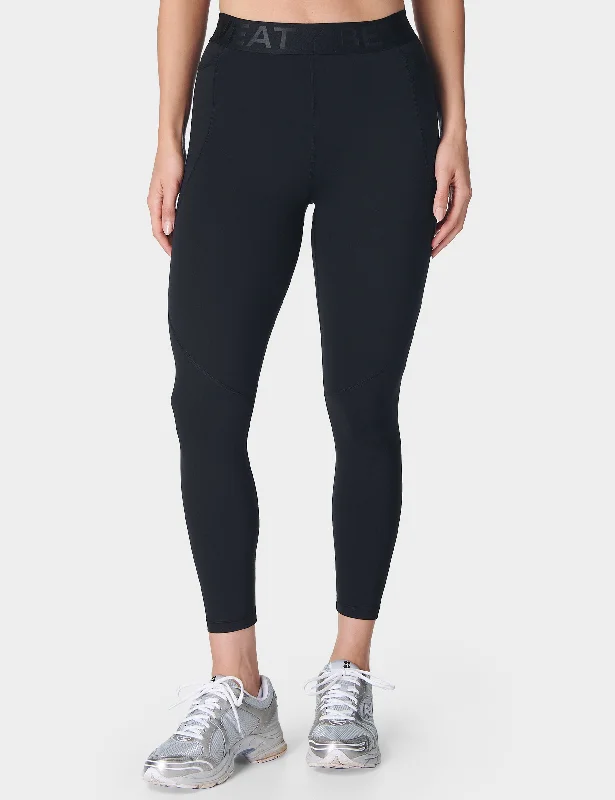 Power 7/8 Elastic Waist Gym Legging - Black