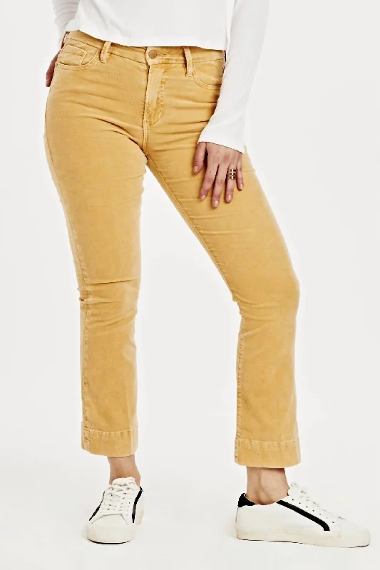 Jeanne Flare Jean In Sunset Gold