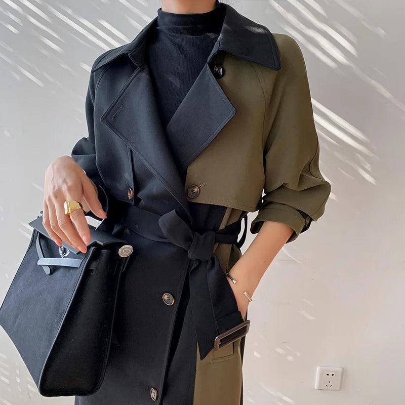 Women's Casual Winter Trench Overcoat