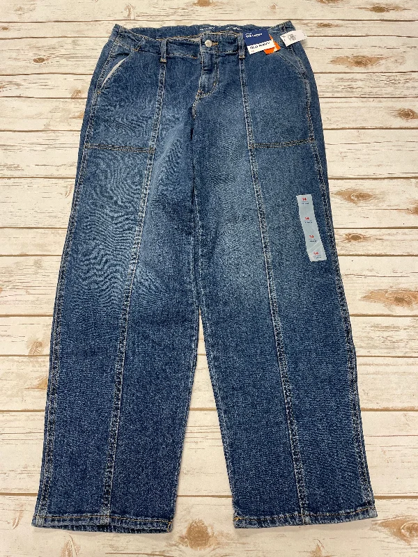 Jeans Wide Leg By Old Navy In Blue Denim, Size: 14