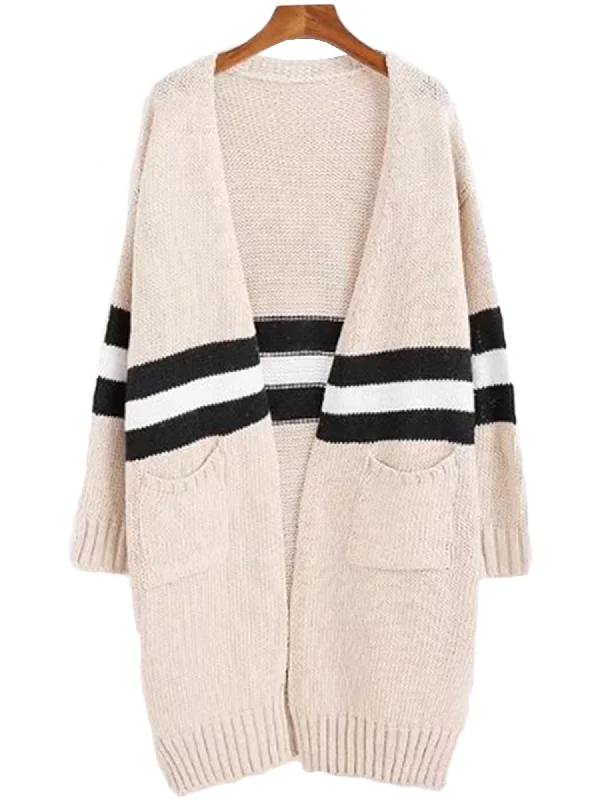 'Estrella' Stripe Colorblock Cardigan