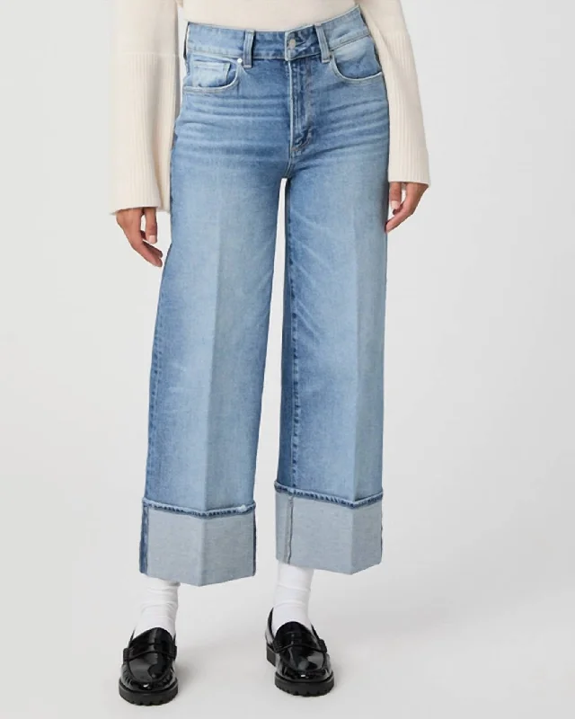 Sasha Ankle Wide Leg Jeans In Walk Of Fame