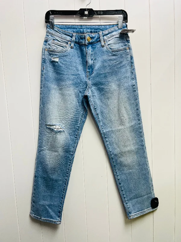 Jeans Straight By Kut In Blue Denim, Size: 4