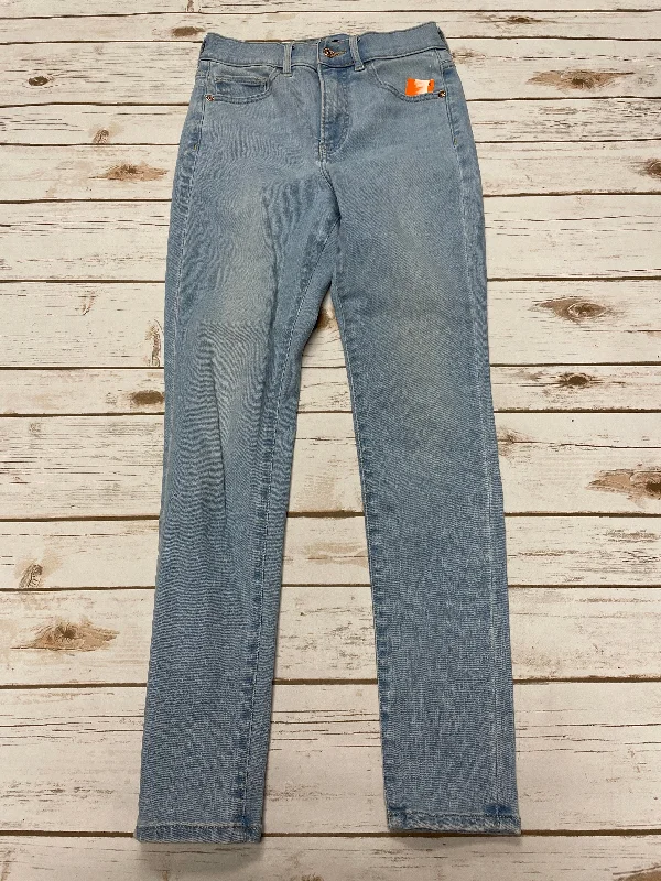 Jeans Skinny By Express In Blue Denim, Size: 0