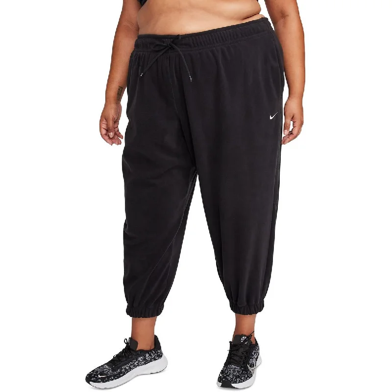 Plus Womens High Rise Loose Fit Jogger Pants