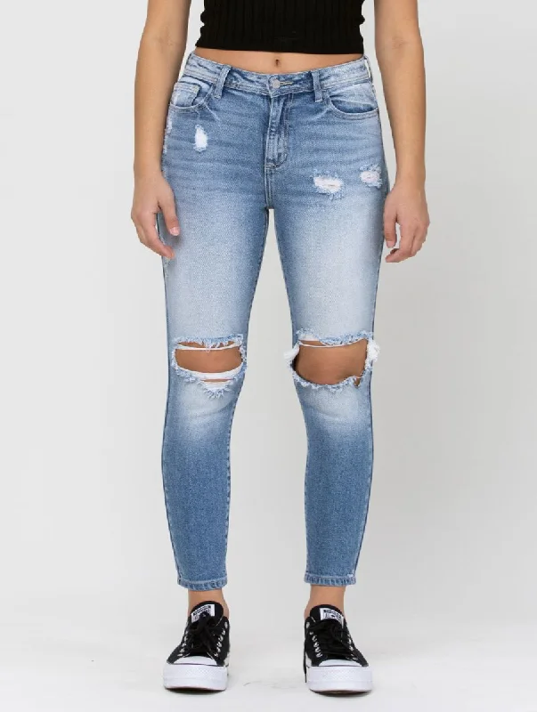 Curvy Stacy High-Rise Mom Skinny by Cello Jeans