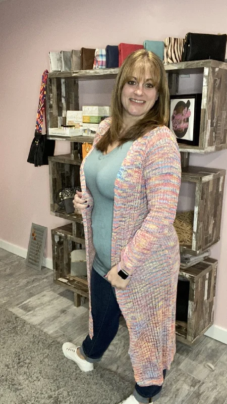 Lightweight Rainbow Cardigan