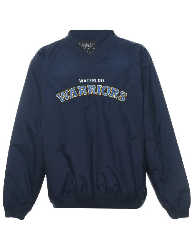 Embroidered Waterloo Warriors Nylon Jersey - L Dynamic Women's High - energy