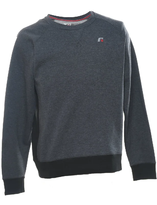 Russell Athletic Plain Grey Sweatshirt - S Refined Women's Velvet
