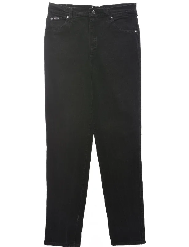 High Waist Tapered Jeans - W31 L34 Classic Women's Pin - striped