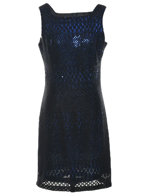 Metallic Evening Dress - M Women